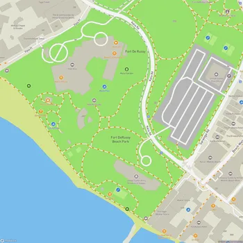 Map of Fort DeRussy Beach Park