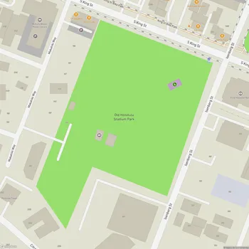 Map of Old Honolulu Stadium Park