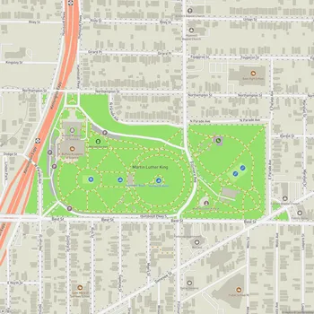 Map of Martin Luther King, Jr. Park