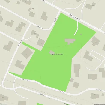Map of Jane Weber Evergreen Arboretum