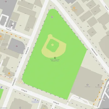 Map of Moiliili Triangle Park & Baseball Fields