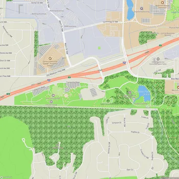Map of U.S. Space and Rocket Center