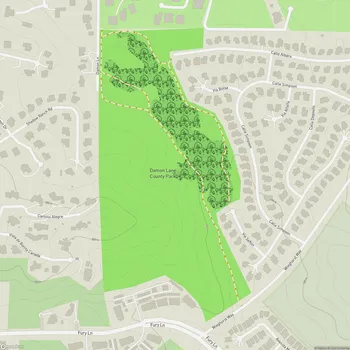 Map of Damon Lane County Park
