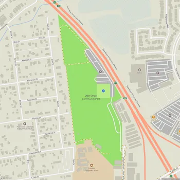 Map of 20th Street Community Park